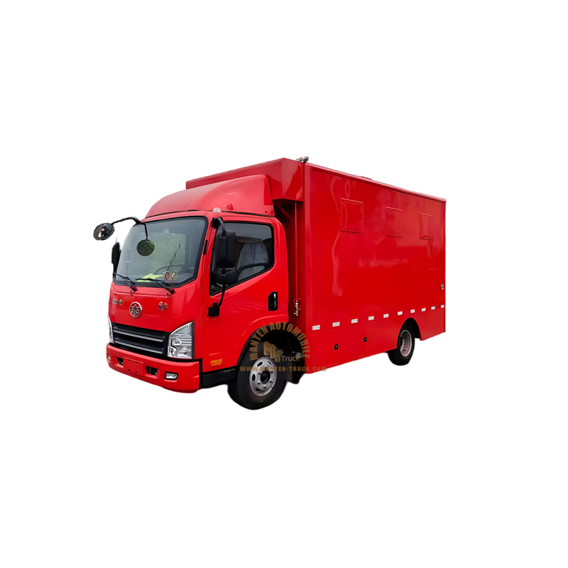 FAW 4x2 Дизельный передвижной продовольственный грузовик