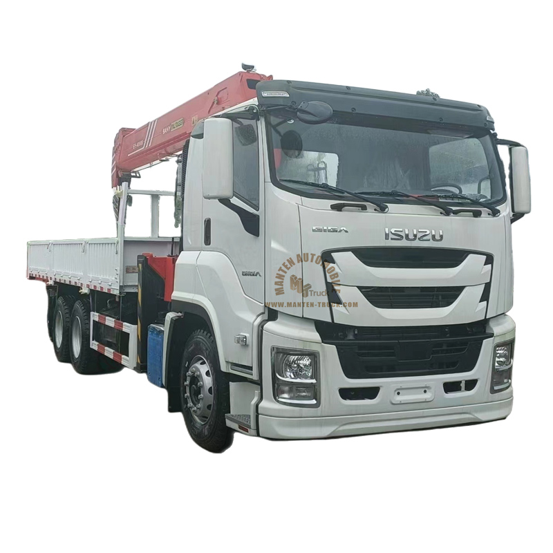 12 тонн ISUZU Гига 6x4 грузовик мундштук кран
