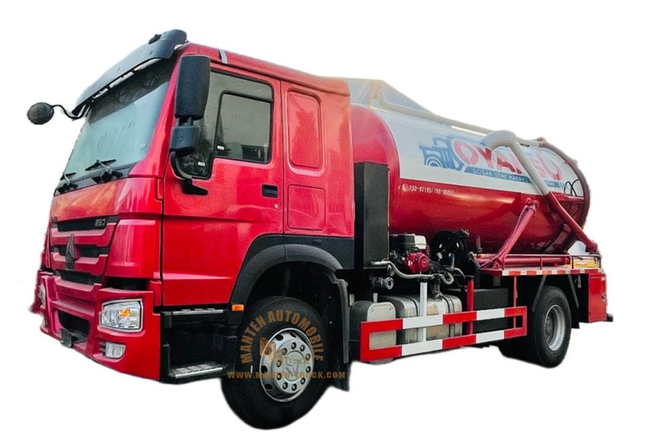 Тележка Sinotruk HOWO 15 тонн всасывания сточных вод грузовик