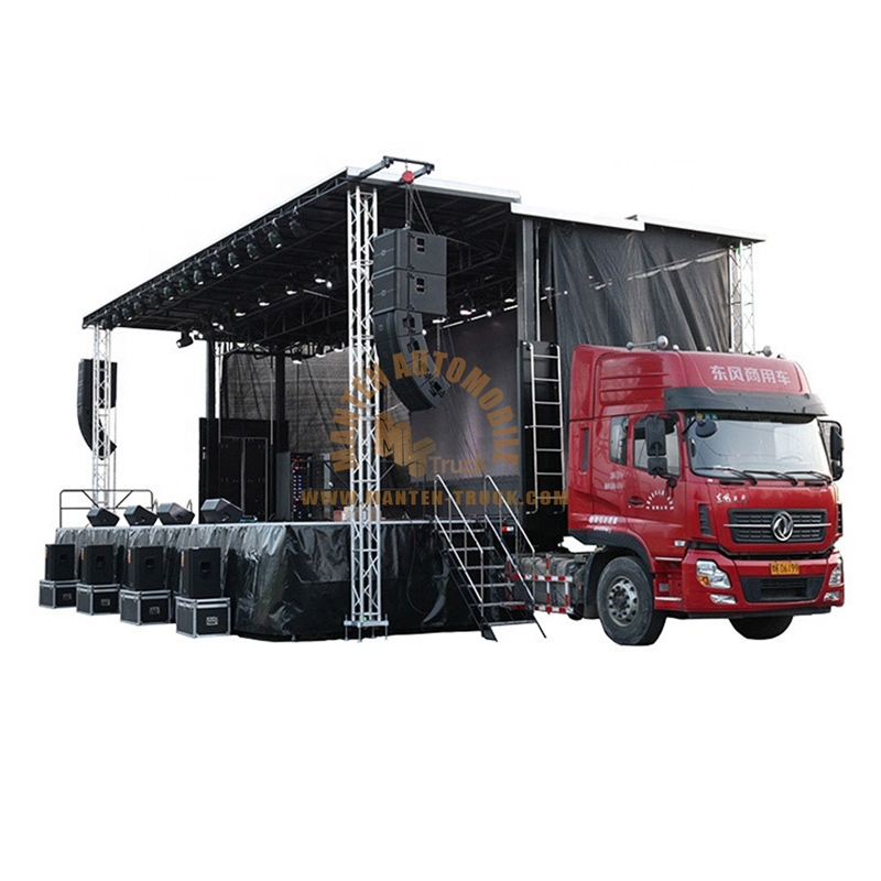 small mobile stage trailer